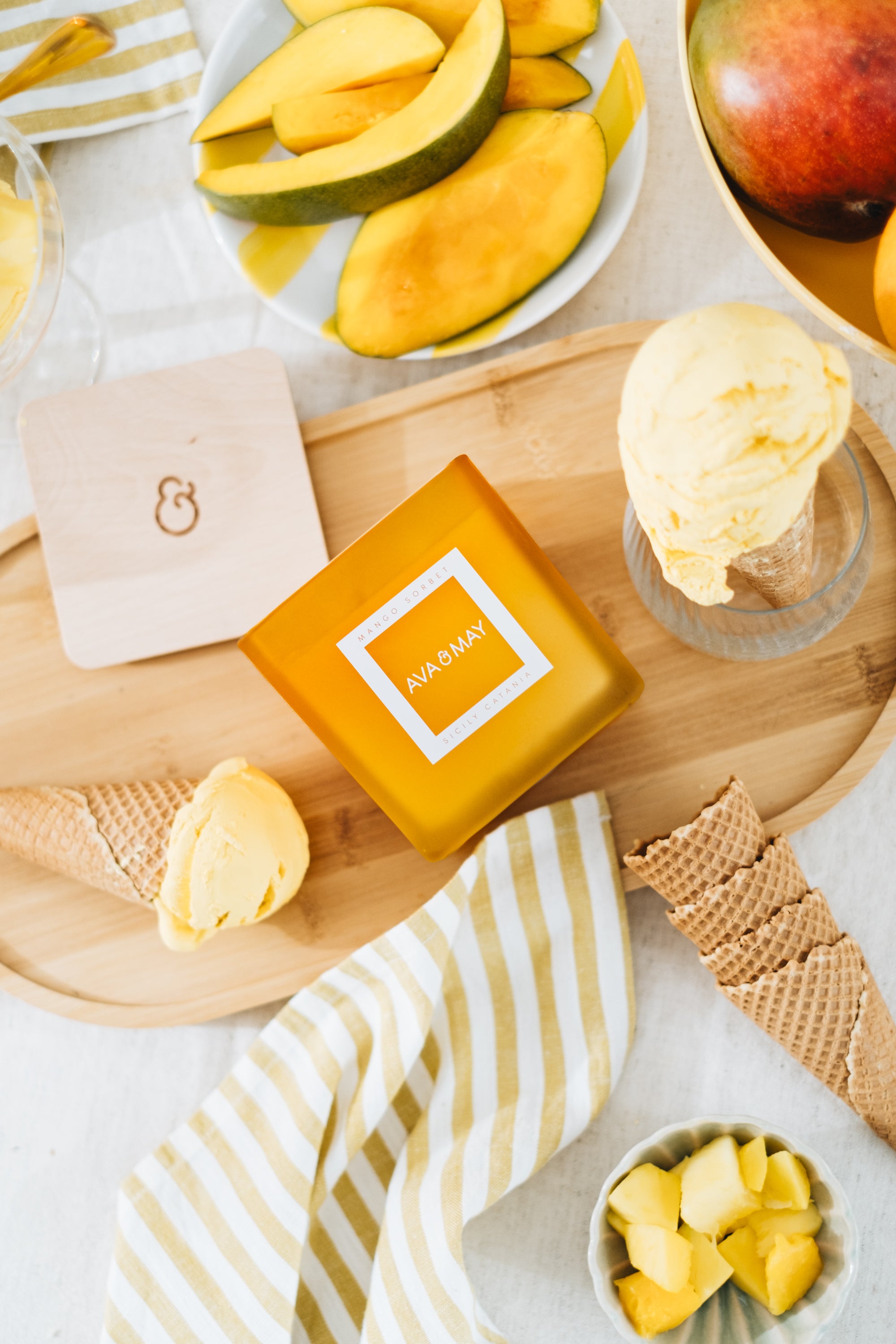 Mango Sorbet Große Duftkerze