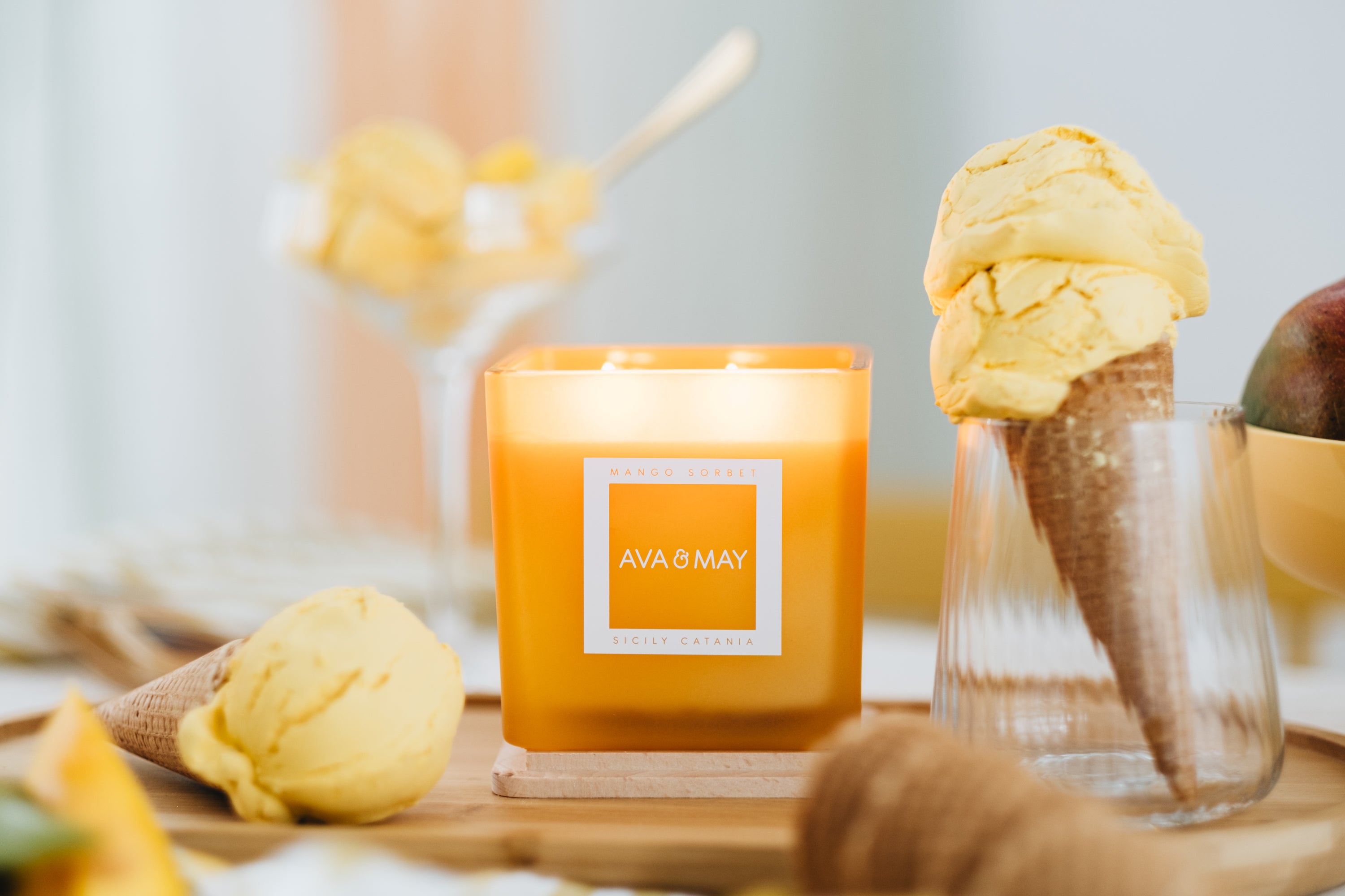 Mango Sorbet Große Duftkerze