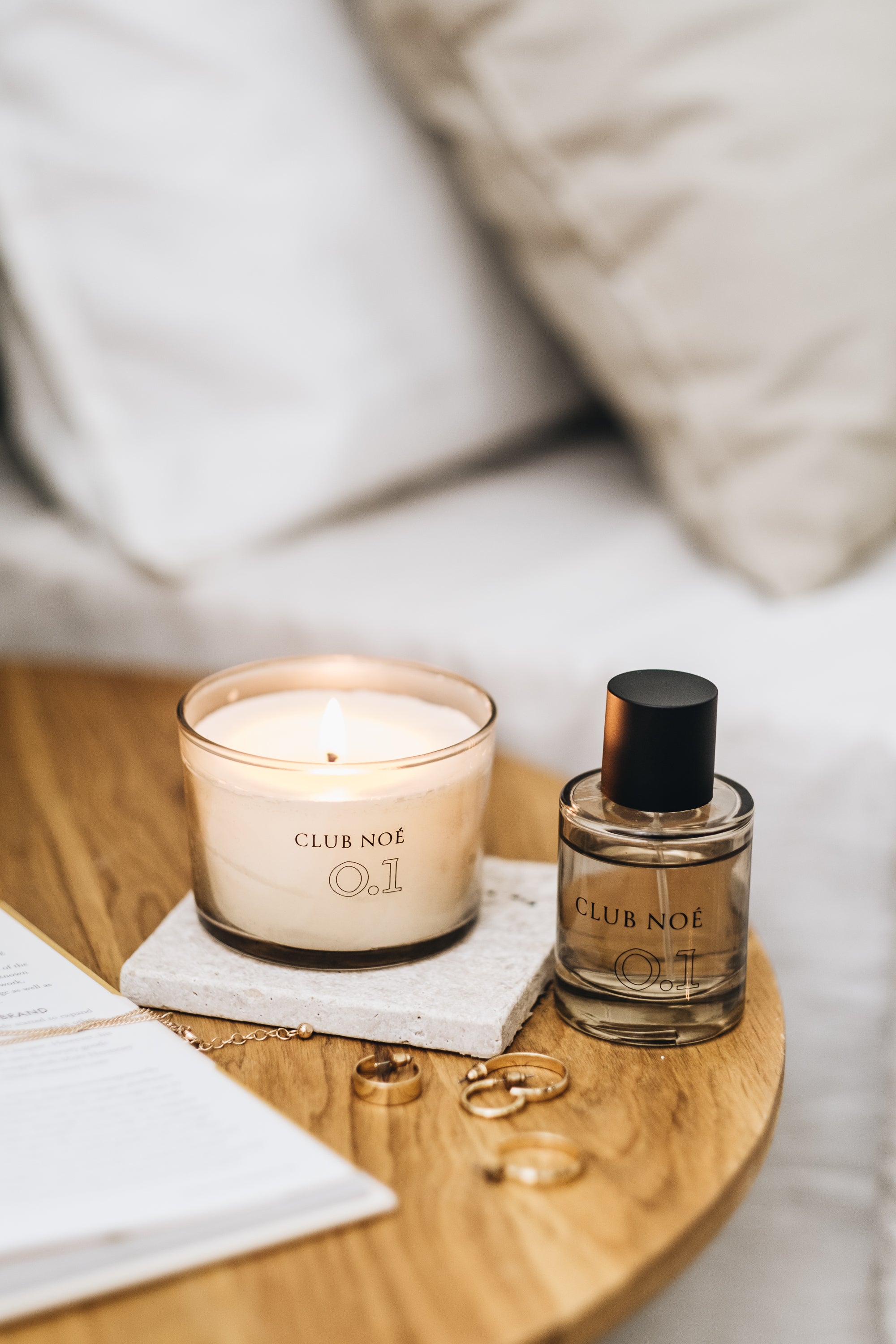 0.1 Soul Set bestehend aus 0.1 Duftkerze und 0.1 Eau de Parfum, von Club Noe