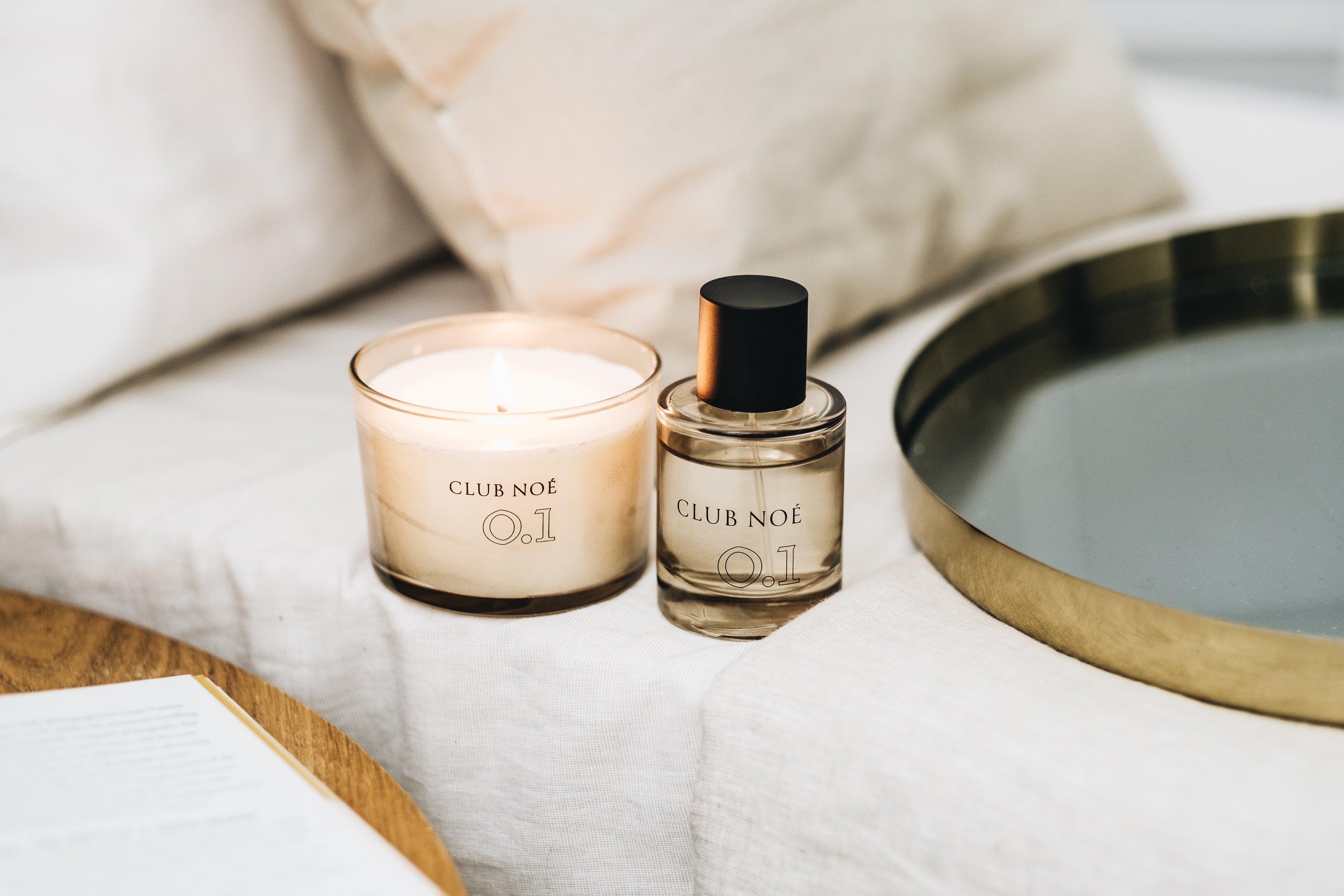 0.1 Soul Set bestehend aus 0.1 Duftkerze und 0.1 Eau de Parfum, von Club Noe