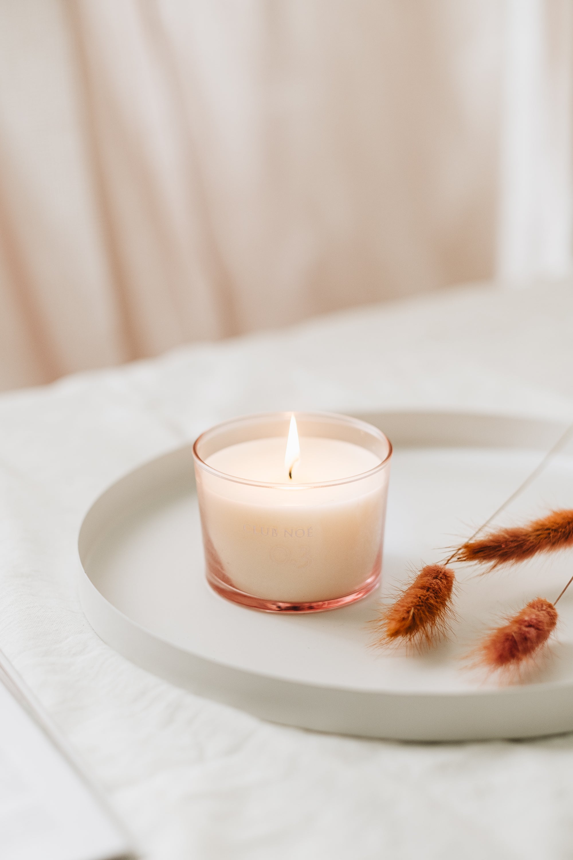 All Collections Candles Set bestehend aus den Duftkerzen 0.1, 0.2 und 0.3 in durchsichtigem Glas, von Club Noe