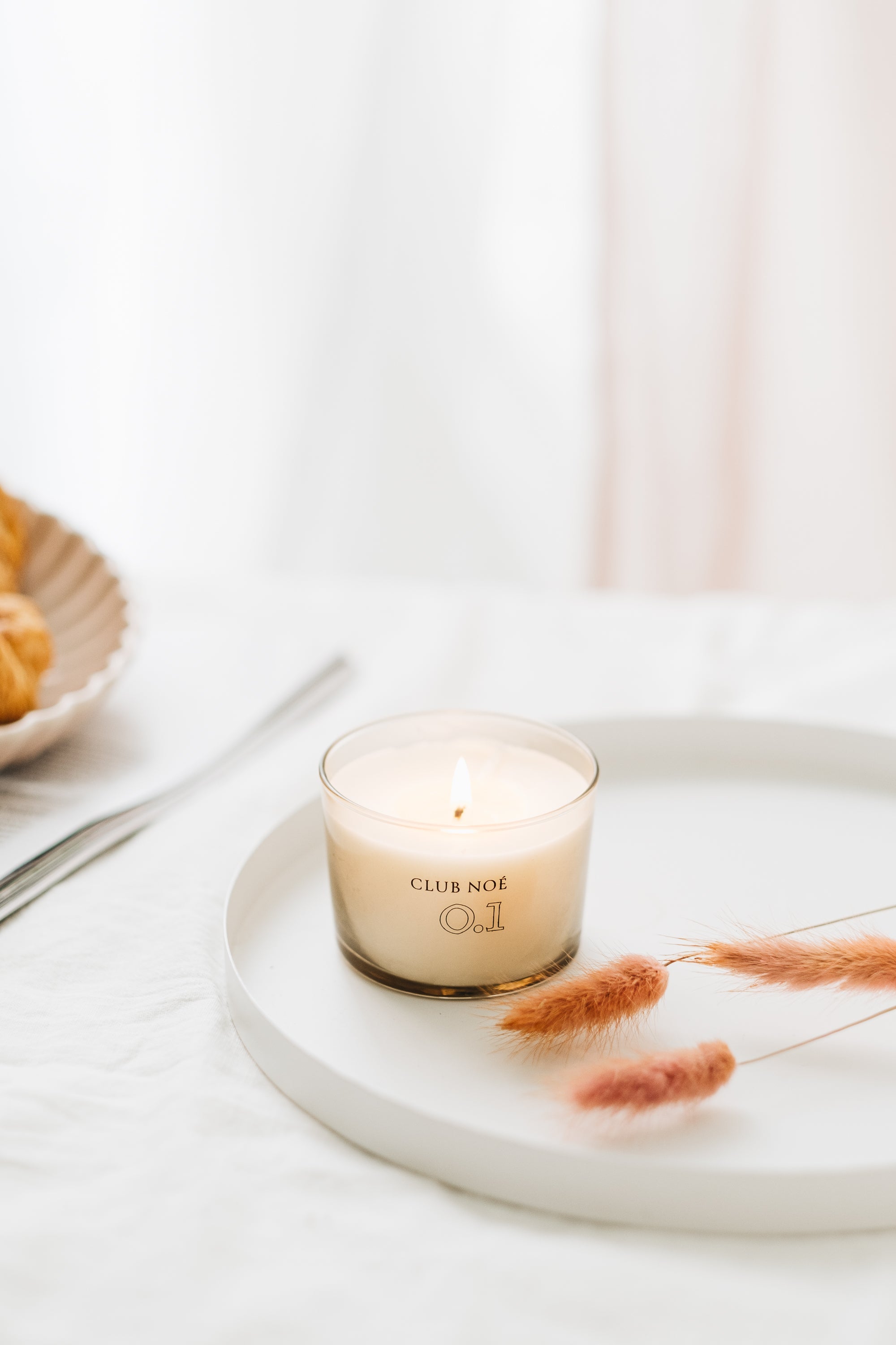 All Collections Candles Set bestehend aus den Duftkerzen 0.1, 0.2 und 0.3 in durchsichtigem Glas, von Club Noe