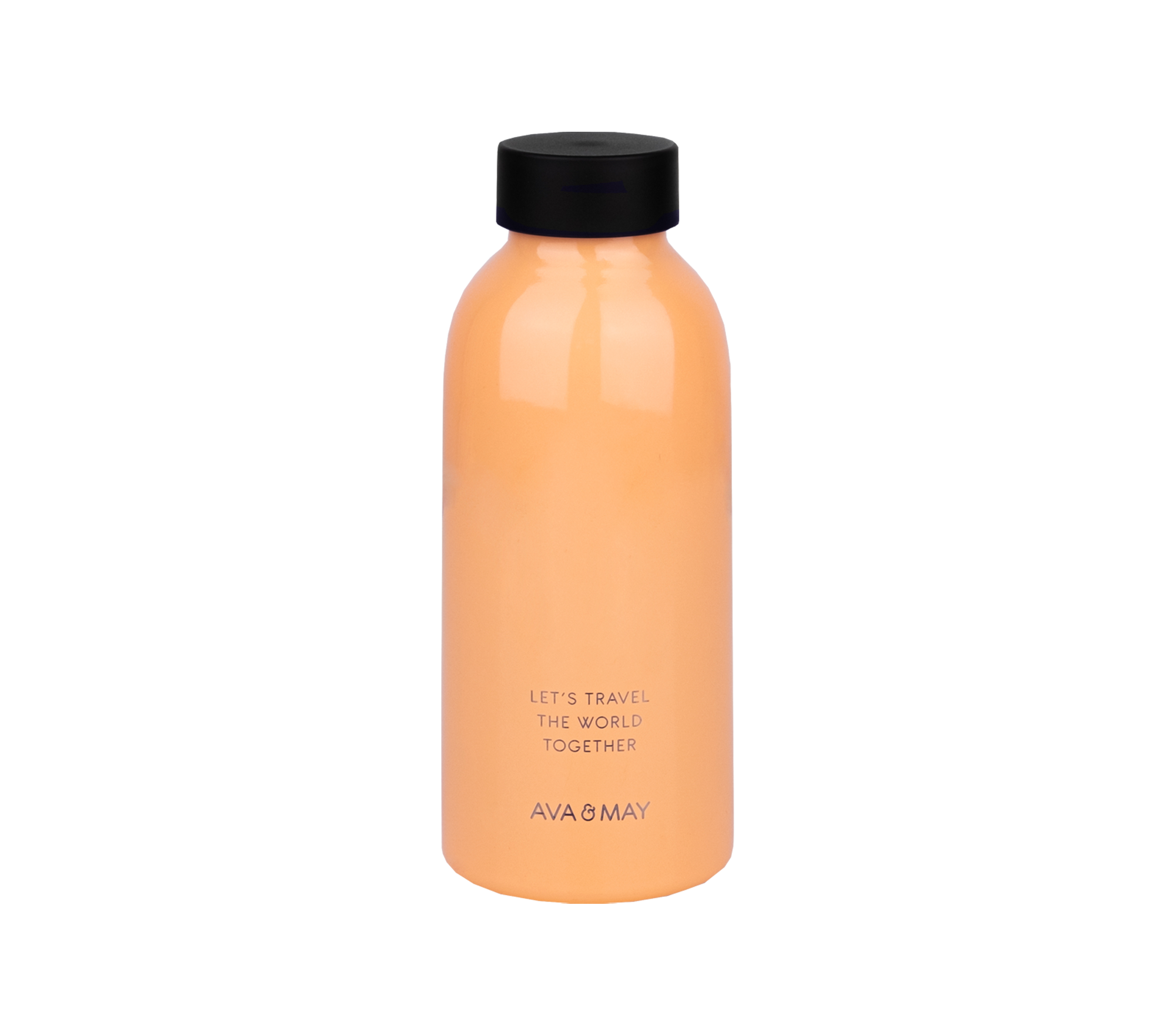 Trinkflasche aus Edelstahl in orange, von AVA & MAY