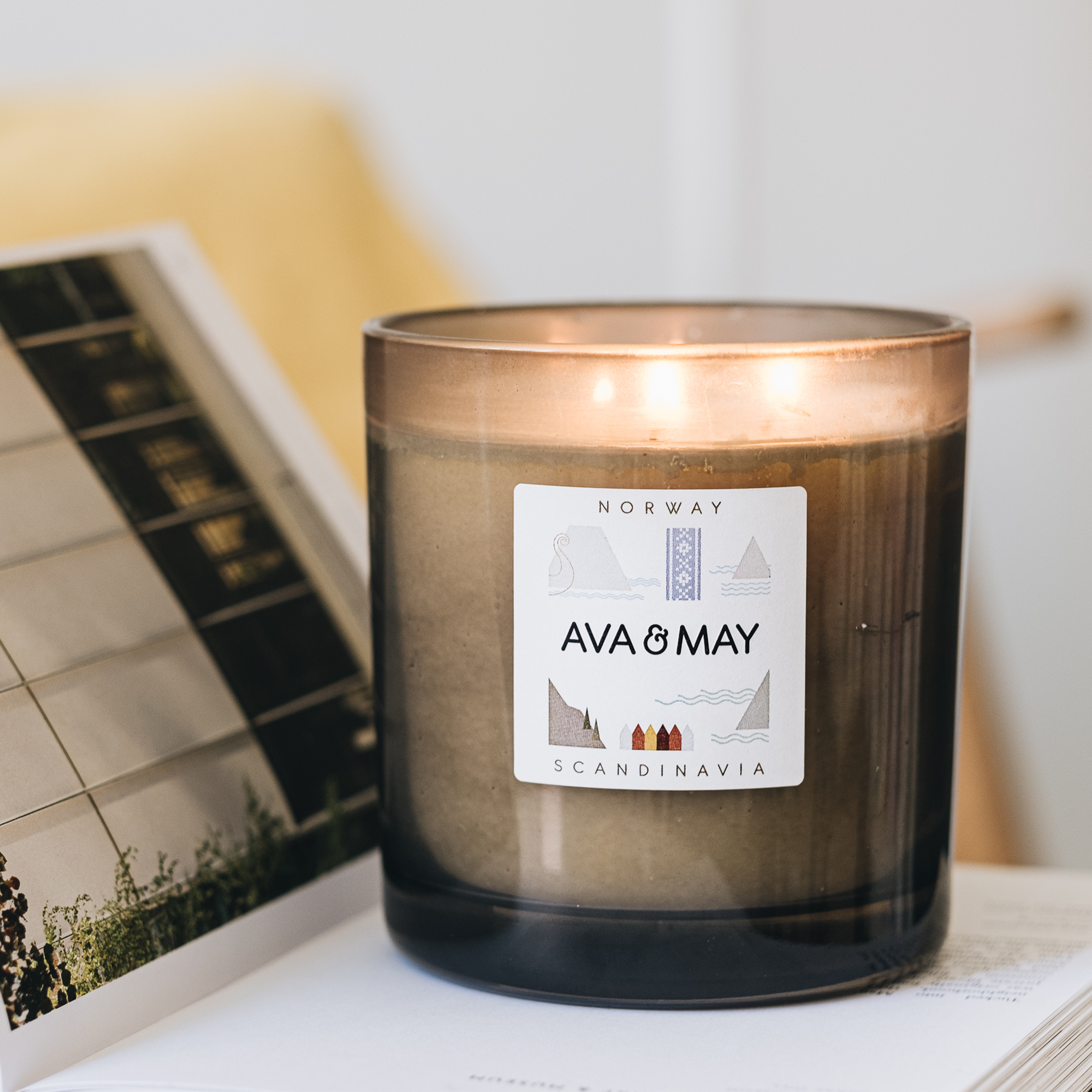 Norwegen Große Duftkerze