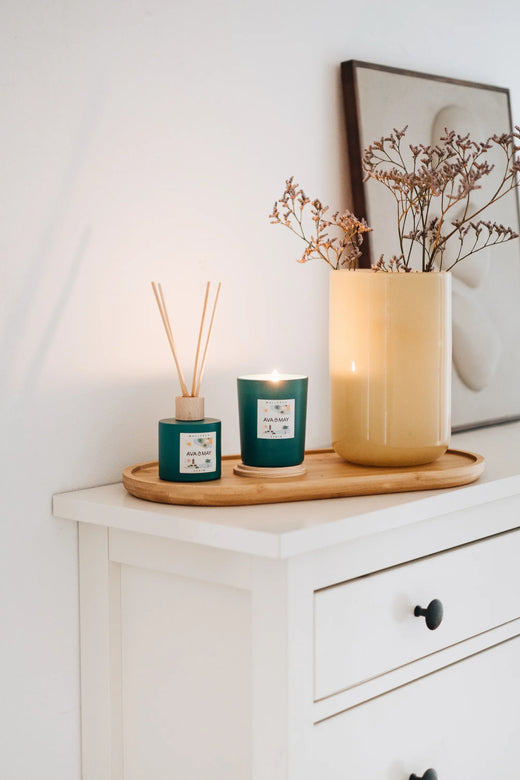 Bambus Dekotablett uas natürlichem Bambus, von AVA & MAY