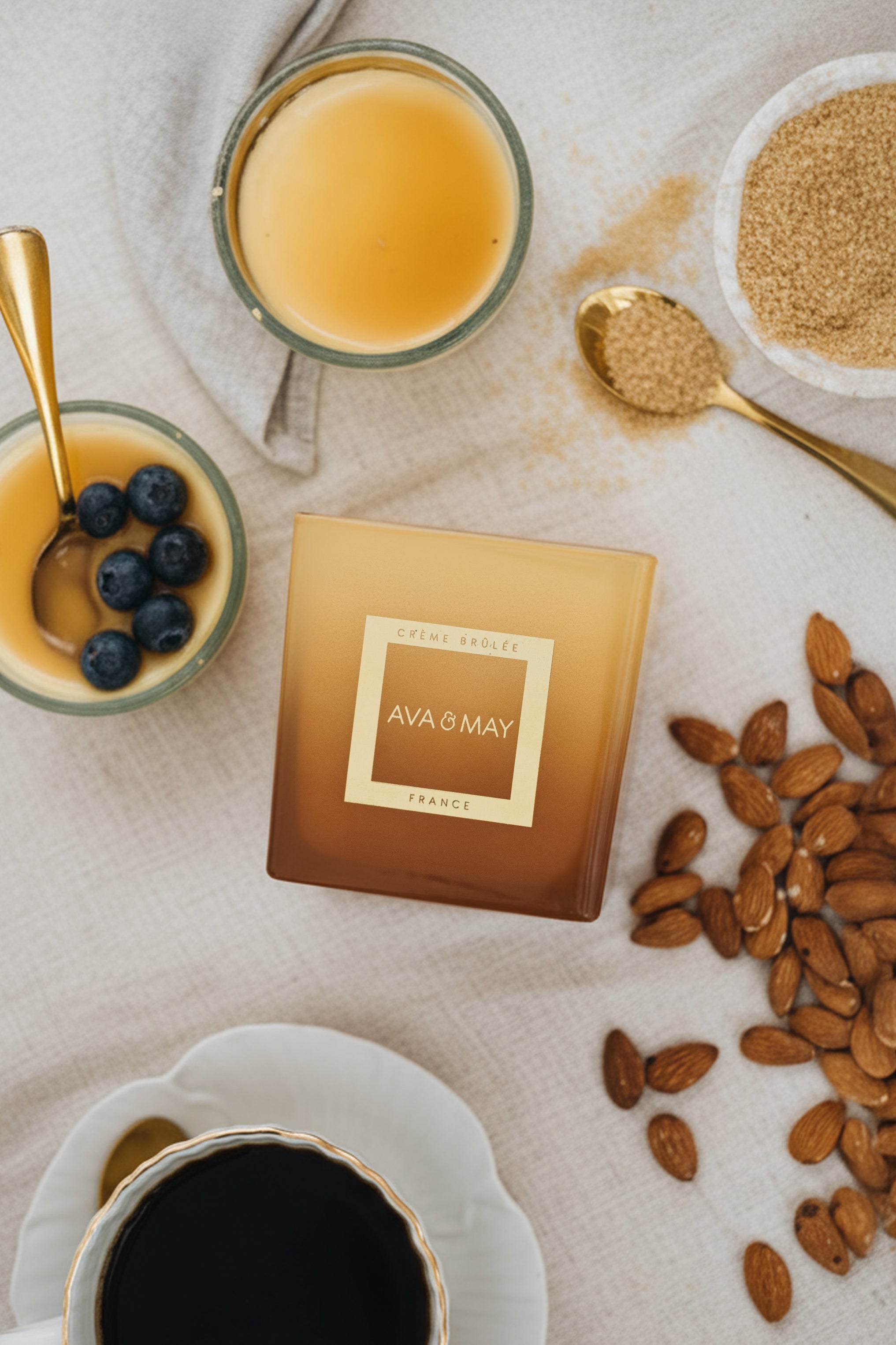 Crème Brûlée Große Duftkerze