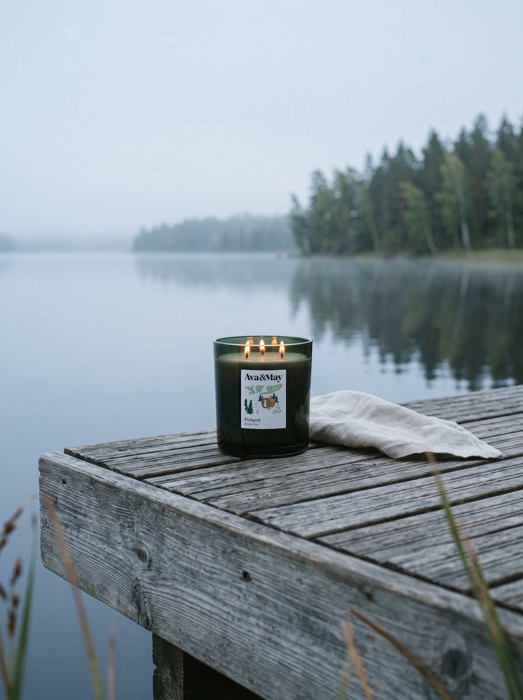 Finland Große Duftkerze
