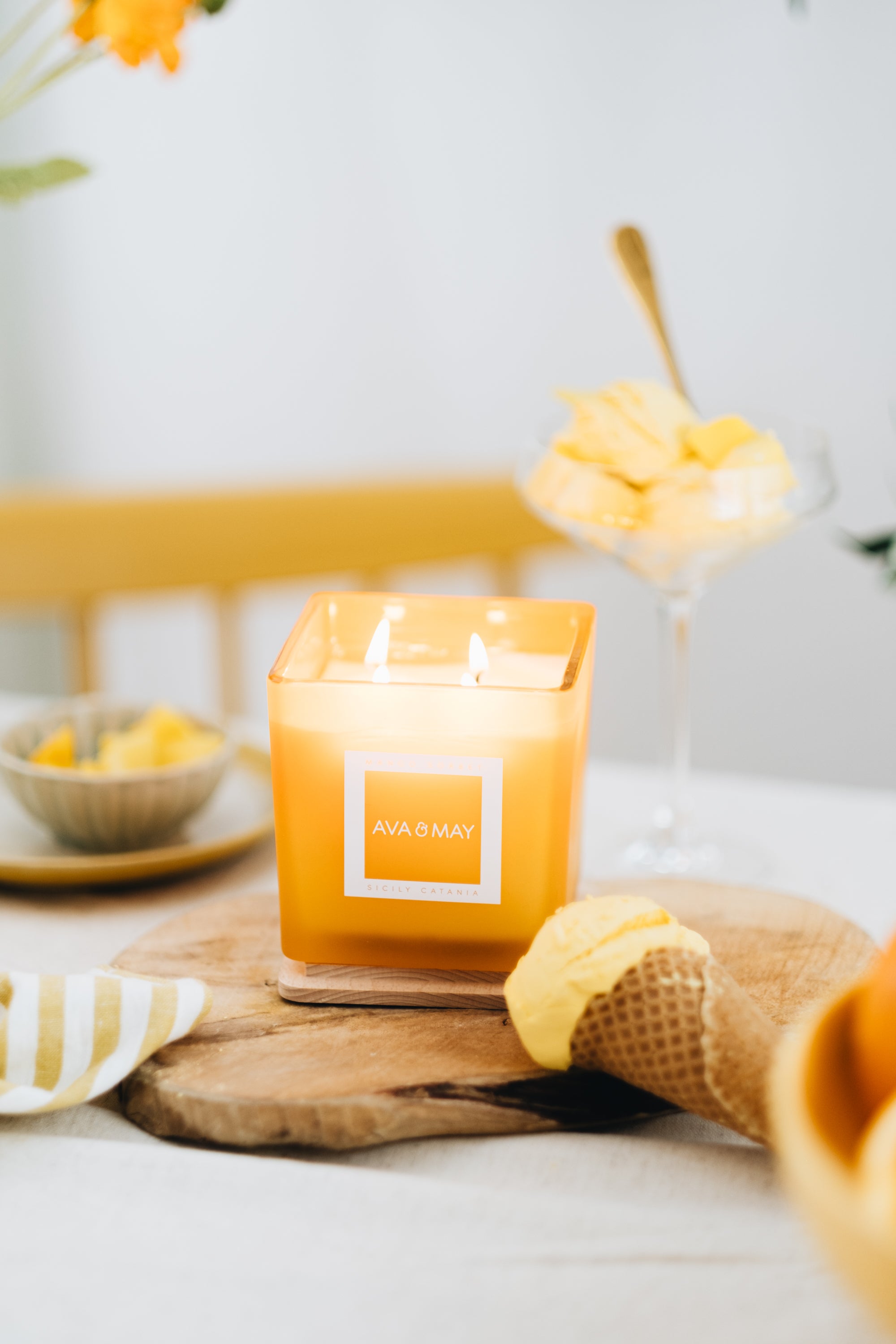 Mango Sorbet Große Duftkerze