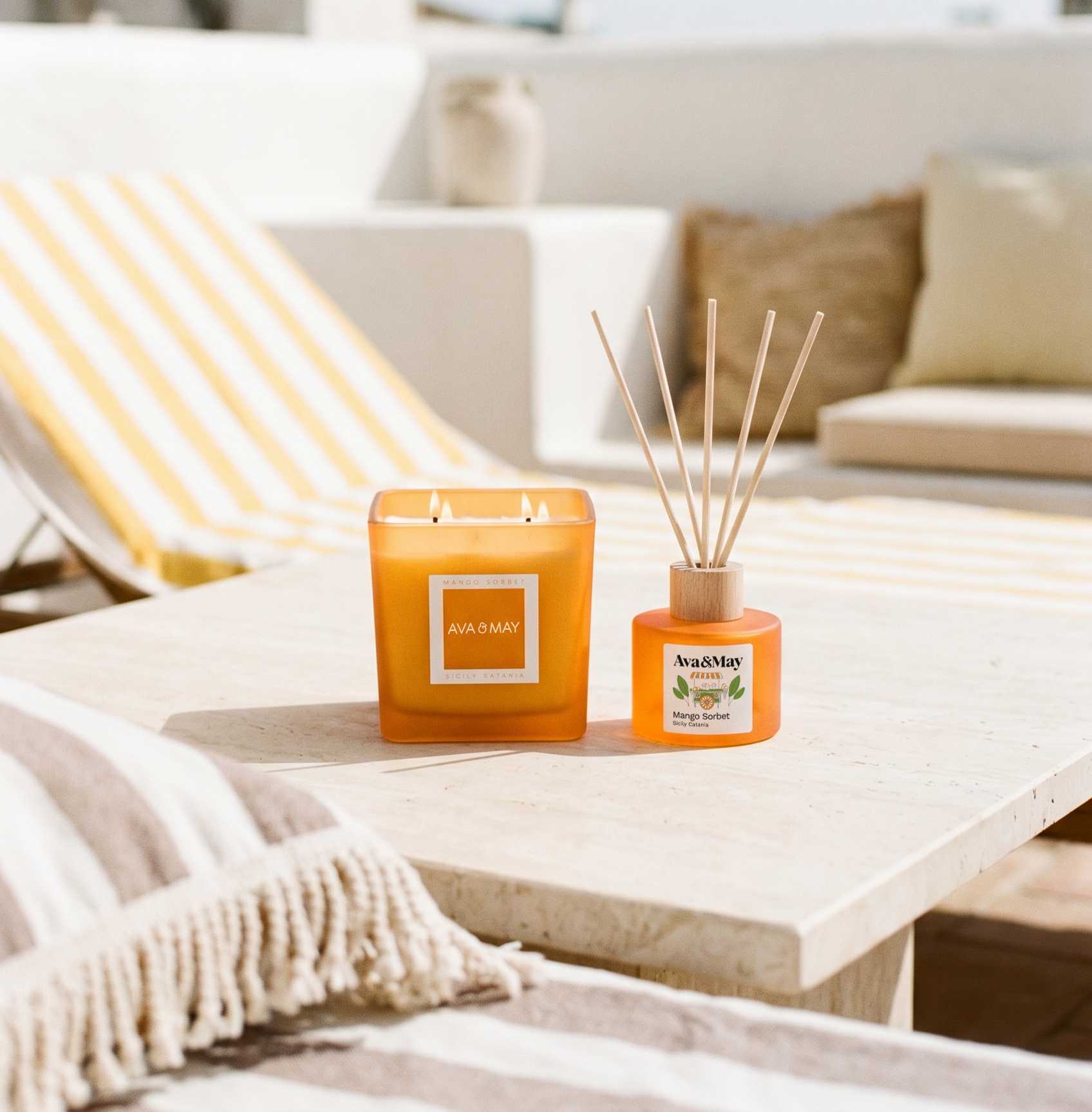 Mango Sorbet Home Fragrance Set