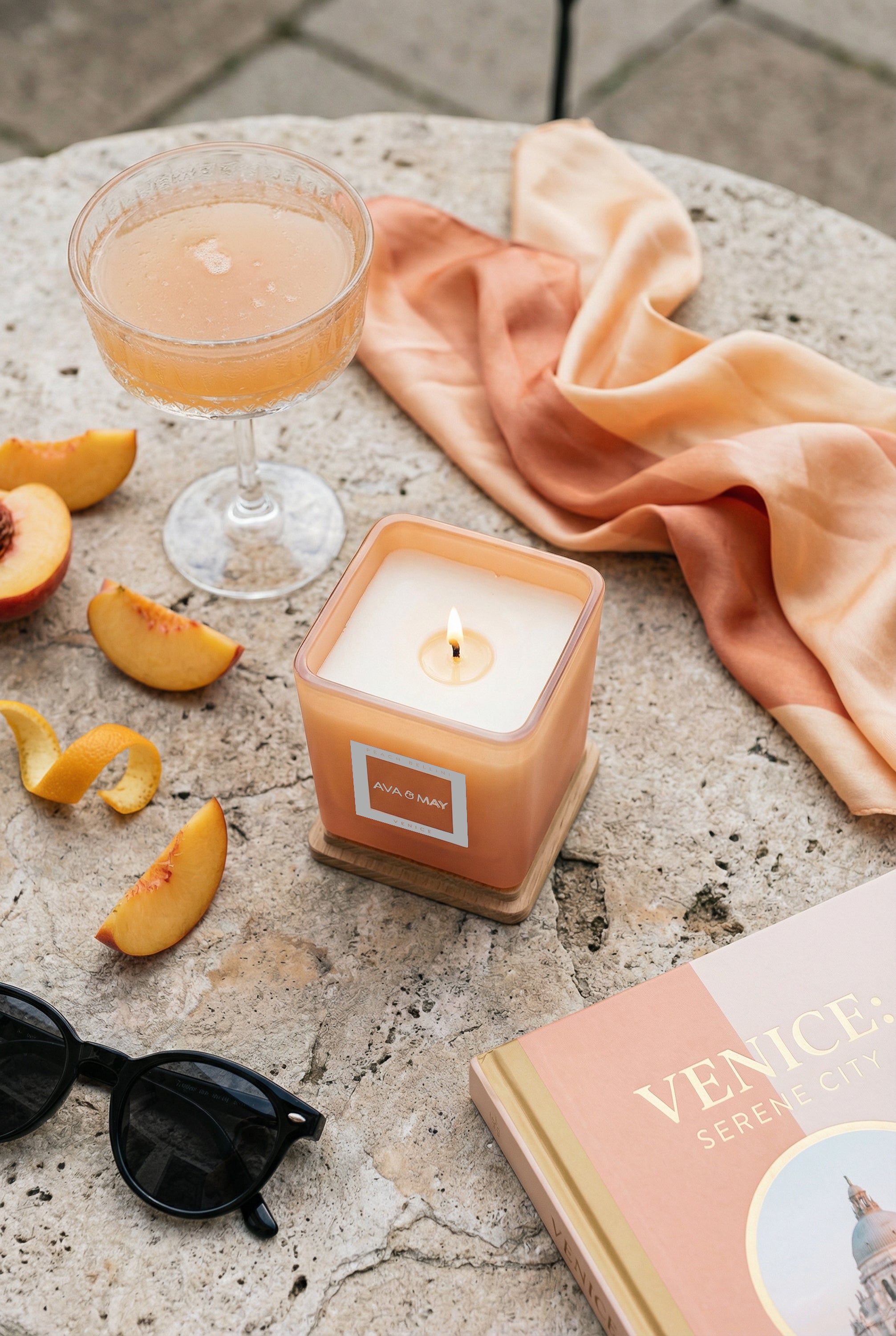 Peach Bellini Duftkerze