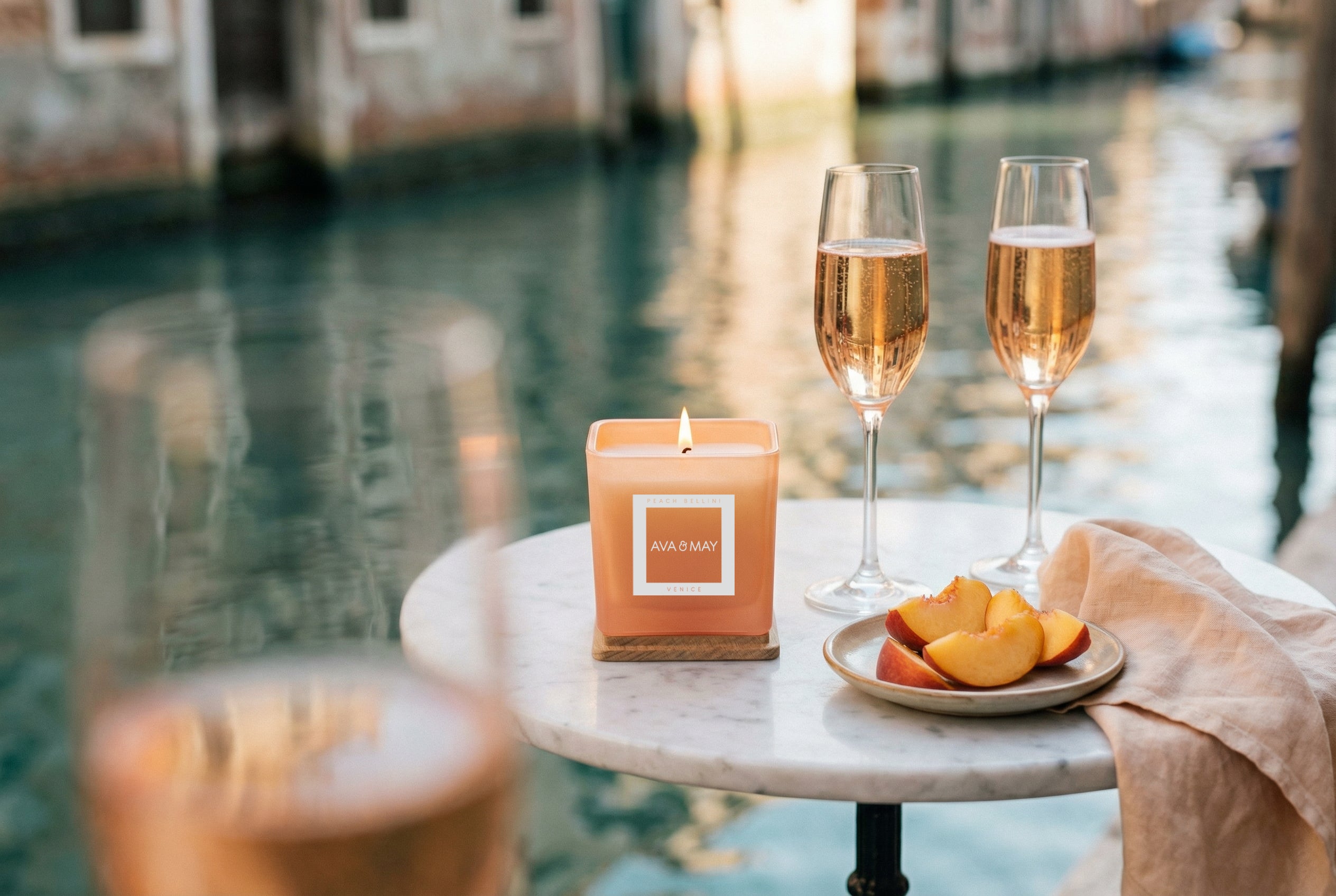 Peach Bellini Duftkerze
