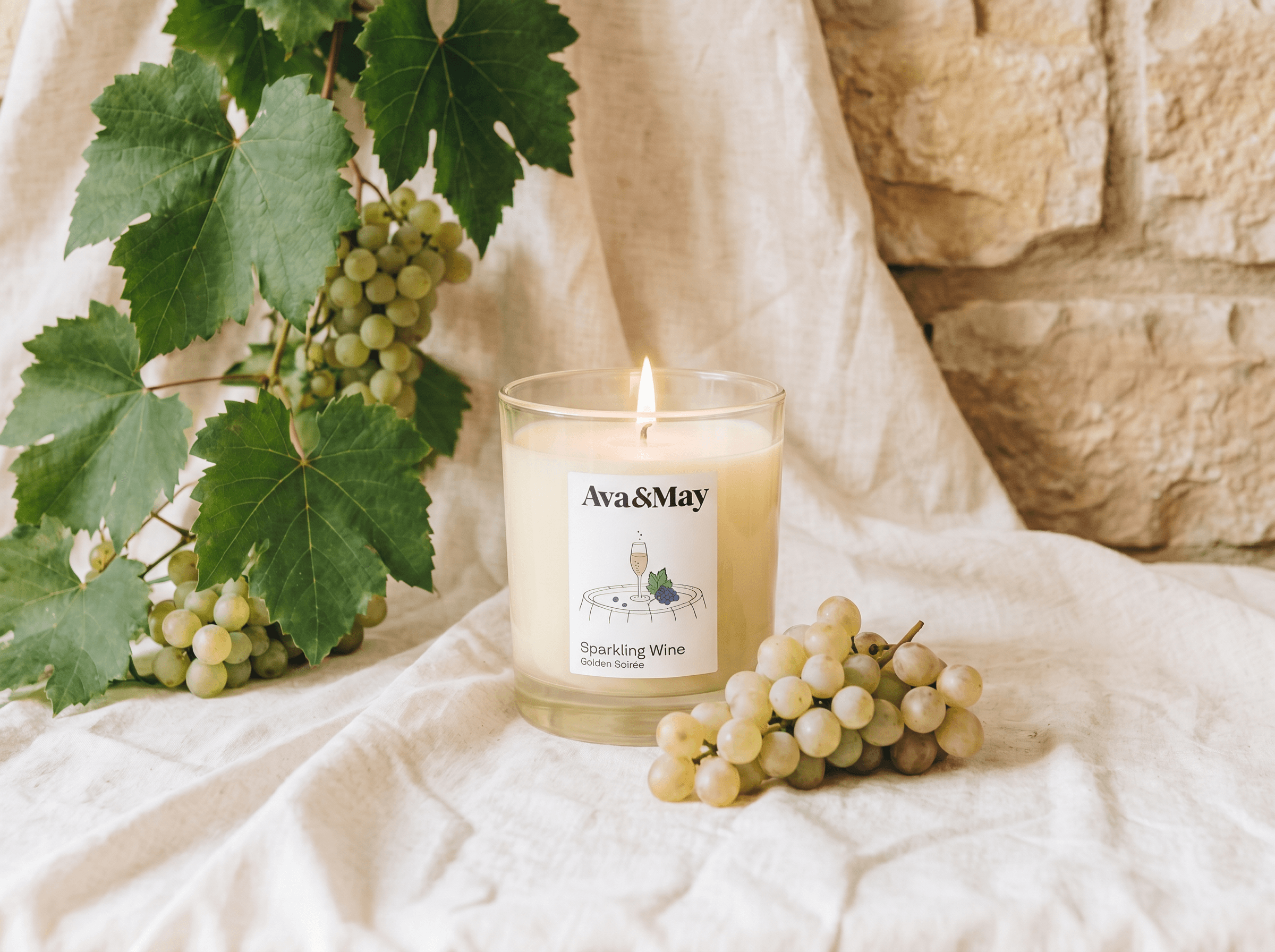Sparkling Wine Duftkerze - Ava&May - Germany