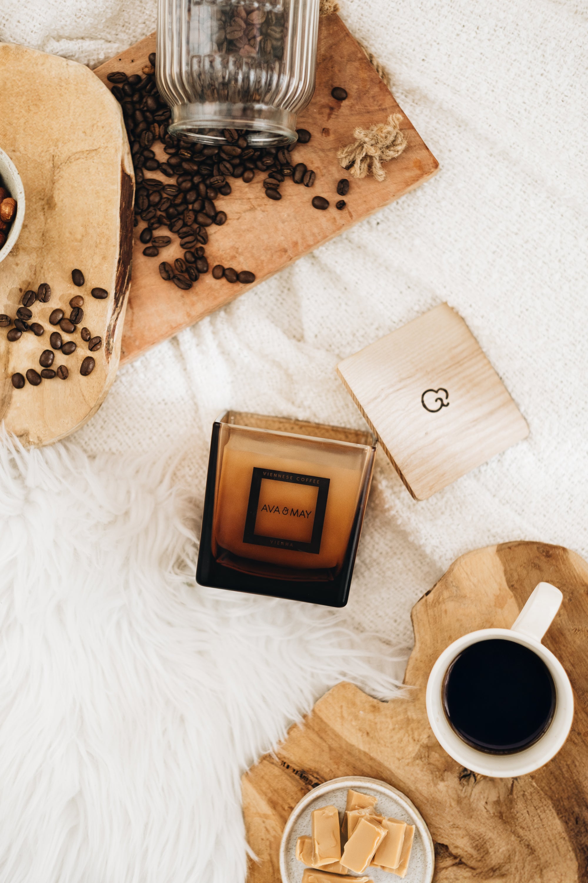 Viennese Coffee Große Duftkerze