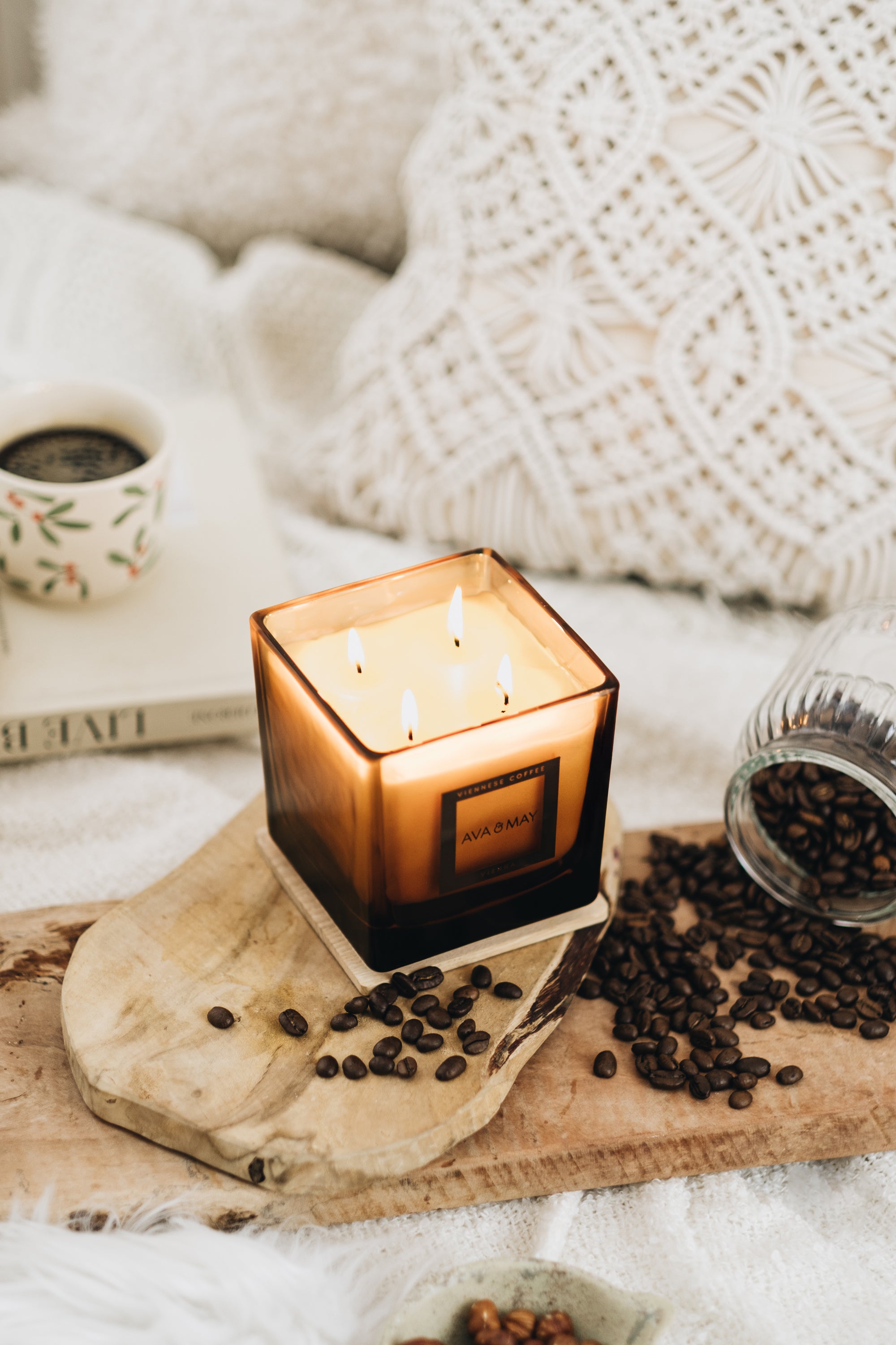 Viennese Coffee Große Duftkerze