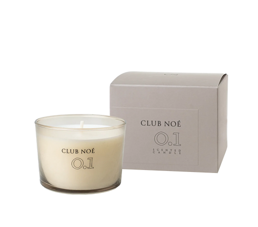 0.1 Duftkerze mit sanfter Jasmin Duftnote in durchsichtigem Glas, von Club Noe