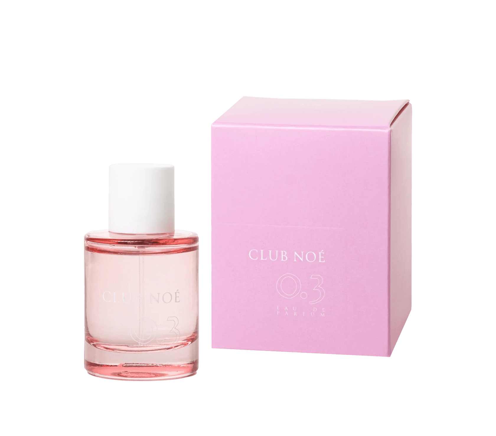 0.3 Eau de Parfum mit einem Hauch von Vanilie-duft in einer rosa Flasche, von Club Noe