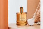 Peach Eau de Parfum mit raffiniertem Duft von roten Beeren in pfirichfarbenem Glas, von Club Noe