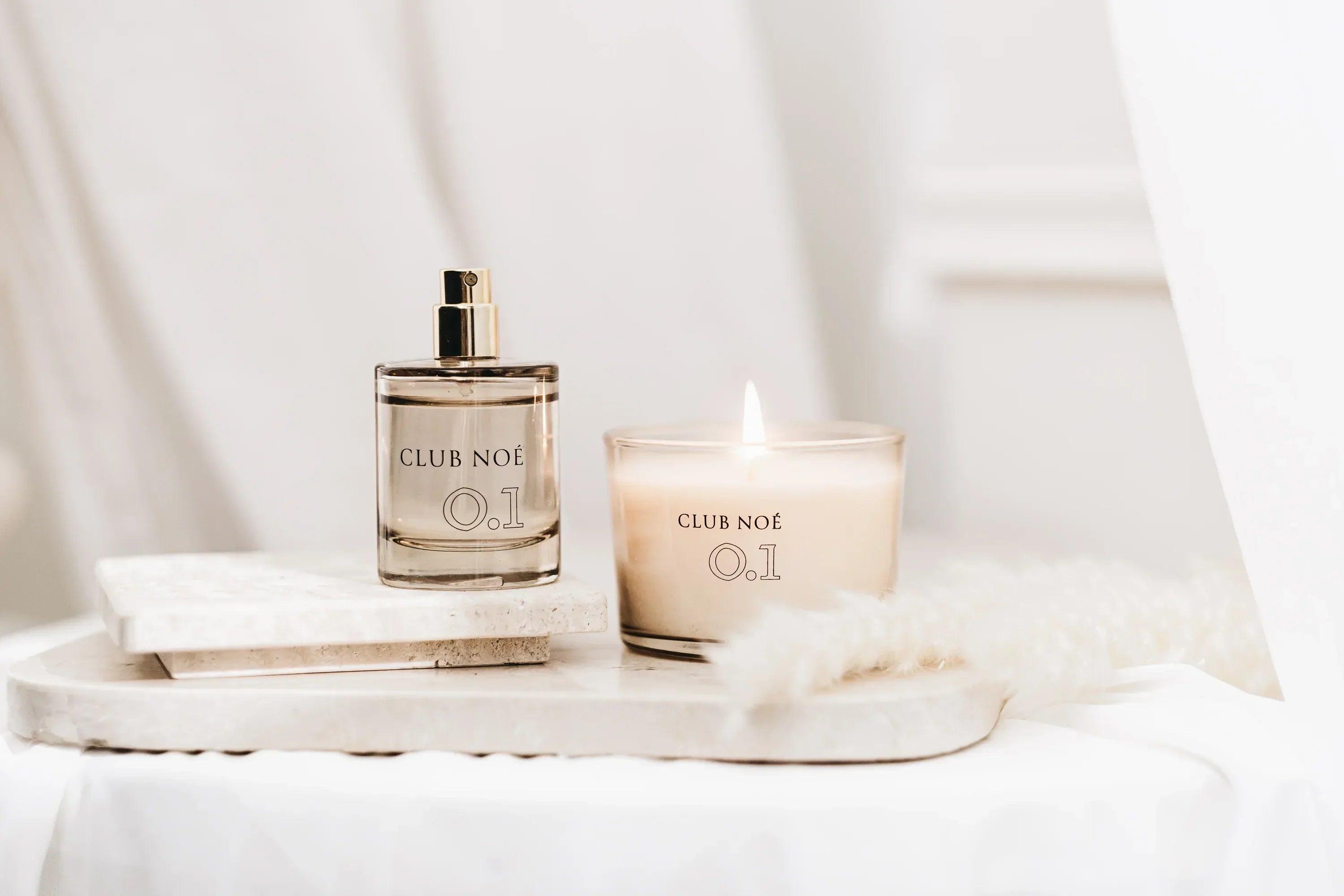0.1 Soul Set bestehend aus 0.1 Duftkerze und 0.1 Eau de Parfum, von Club Noe